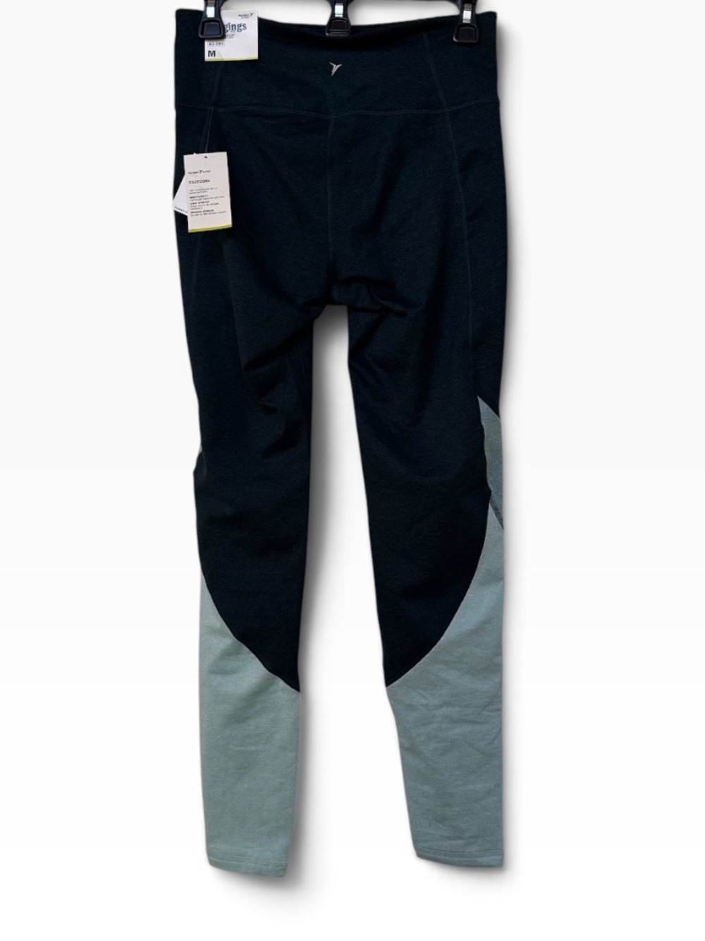 NWT Old Navy Womens CozeCore High Waisted Colorblock Leggings Size M 🖤🩵